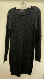 Peruvian Connection Cable Knit Sweater Dress/top - Sz L