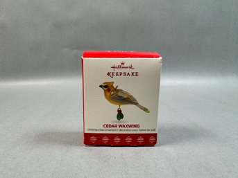 Hallmark Keepsake Cedar Waxing Bird Ornament