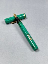 Vintage Conklin Green Mottled Fountain Pen