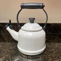 Le Creuset 1.25qt White Enamel Tea Kettle