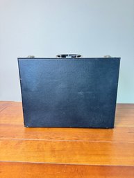 Vintage Black Handled Storage Box