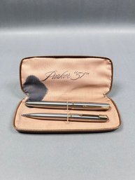 Vintage Parker 51 Aerometric Flighter Fountain Pen And Pencil Set