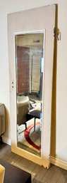Vintage Door With Full Length Beveled Glass Mirror