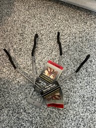 Pair Of Two Heavy Duty Flip Up Storage Racks