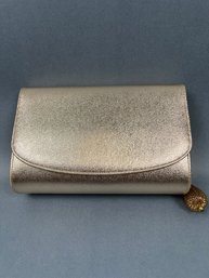 Colblenz Original Gold Clutch With Gold Teardrop Handle.