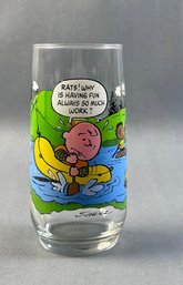 Vintage McDonald's Camp Snoopy Peanuts Collector Glass