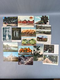 Lot Of Vintage Postcards Of California Oldest Date 1908