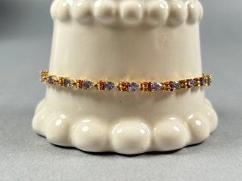 14k And Tanzanite Bracelet