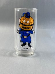 McDonalds Collector Series Drinking Glass Featuring The Officer Big Mac