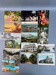 Lot Of Vintage Postcards And Photos From Hawaii And California Oldest Date 1911