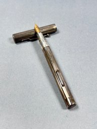 Vintage Sterling Fountain Marked Pen-Pencil NY - Joseph Lipic 14k Nib