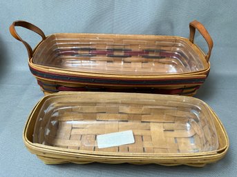 2 Longaberger Lined Baskets.