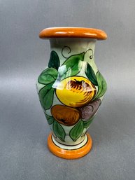 Vintage Handpainted Italian Vase.