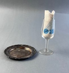 Pan Am American Napkin, Coaster And Small Liquor Glass