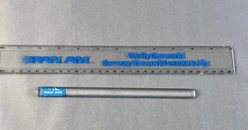 Fly Pan Am Jet Clippers Ruler And Magnifier