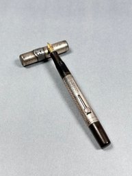 Vintage Watermans Ideal Sterling Silver Overlay Fountain Pen