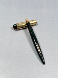 Vintage Wahl Eversharpe Skyline Dark Green Fountain Pen - 14k Nib