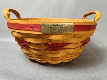 Longaberger 1999 Popcorn Basket.