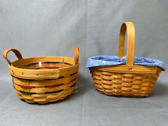 2 Longaberger Baskets.