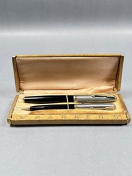 Vintage Parker 51 Double Jewel First Year Pen & Pencil Set