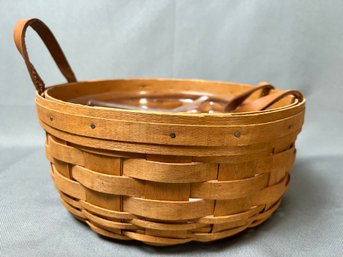 Longaberger Round Divided Basket.