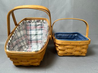 2 Longaberger Baskets.