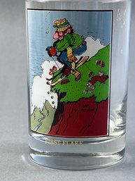 First Flake By Gary Patterson Collector Drinking Glass -1982