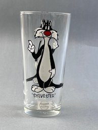 Sylvester Cartoon Character Collector Drinking Glass-1973