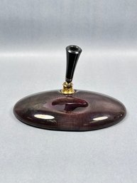 Vintage Parker Duofold Fountain Pen Ceramic Desk Base