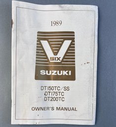 1989 Suzuki Owner's Manual DT150TC