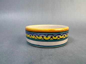 Vintage Hand Painted Wine Bottle Coaster