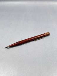 Vintage Wahl Eversharpe Orange Woodgrain Mechanical Pencil