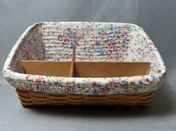 Longaberger Basket With Insert 2003 Desk Top Organizer