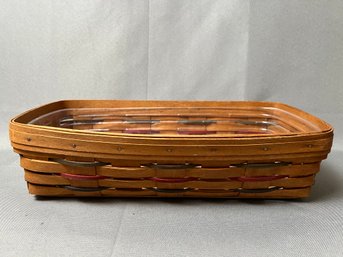 Longaberger Bread Basket With Heat Stone.