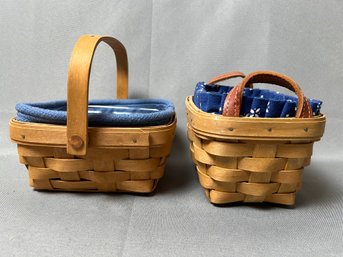 2 Longaberger Lined Baskets.
