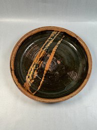 Vintage MCM Studio Pottery Large Shallow Bowl