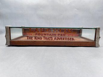 Antique Laughlin Fountain Pen Store Counter Display