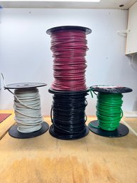 Lot Of Copper Wire Green Red Black And White
