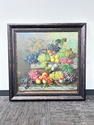 Large Fruit Still Life Painting, Signed B. Rosati