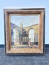 Reproduction Painting Of The Landing Place, Original Artist Hubert Robert - Reproduction By Wayne Meyer