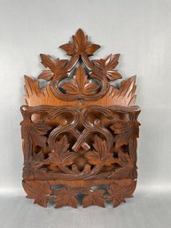 Vintage Black Forest Magazine Rack