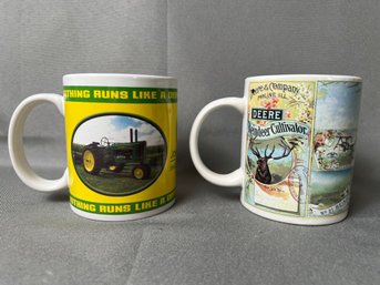 2 John Deere Coffee Mugs.