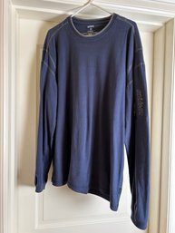 Mens Kuhl Blue Wildfibre Long Sleeve Heavy T-Shirt - Size XXL