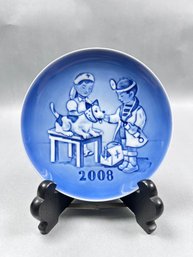 2008 Bing & Grondahl Children's Day Collector Plate Titled 'The Little Veterinarian
