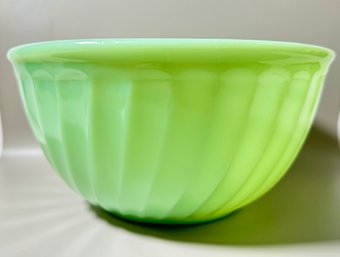 Fire King Swirl Jadeite Mixing Bowl