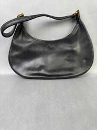 Monsac Black Purse With Zip Top