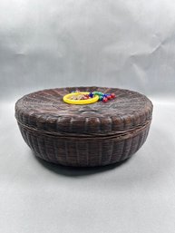 Vintage Chinese Sewing Basket