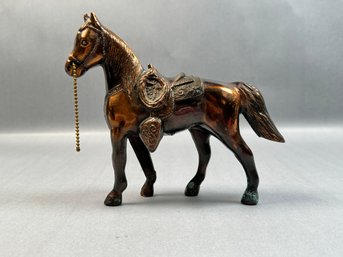 Dodge Style Copper Bronze Horse