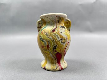 Vintage Dip Painted Small Vase