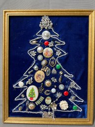 Funky Christmas Tree Made Of Costume Jewelry.